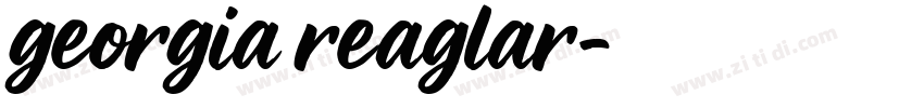 georgia reaglar字体转换